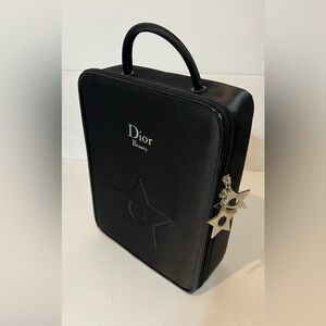 Vintage 20’s Dior Beauty cosmetic vanity case,with embossed star and star zipper